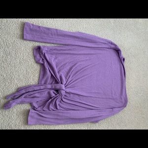 Harlow and Graham wise neck lavender sweater